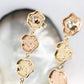 Island Stud Earrings with Diamond. 