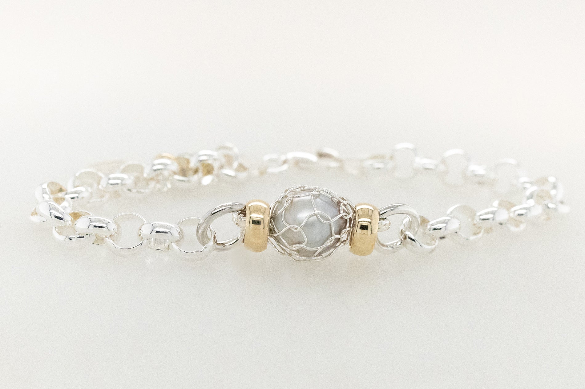 Island Knitting Wrapped Pearl Bracelet 