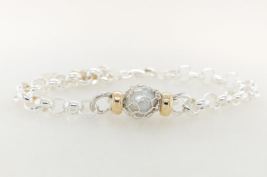 Island Knitting Wrapped Pearl Bracelet 