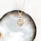 Knitting Wrapped Golden Pearl Pendant 