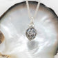 Knitting Wrapped Black Pearl Pendant