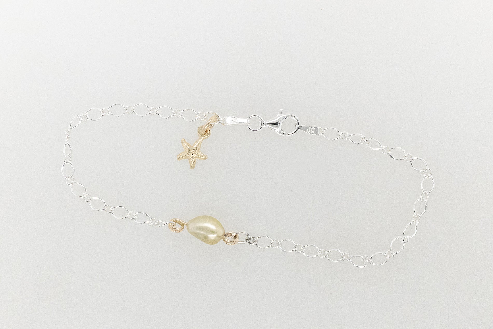 Starfish & Abrolhos Keshi Pearl Bracelet