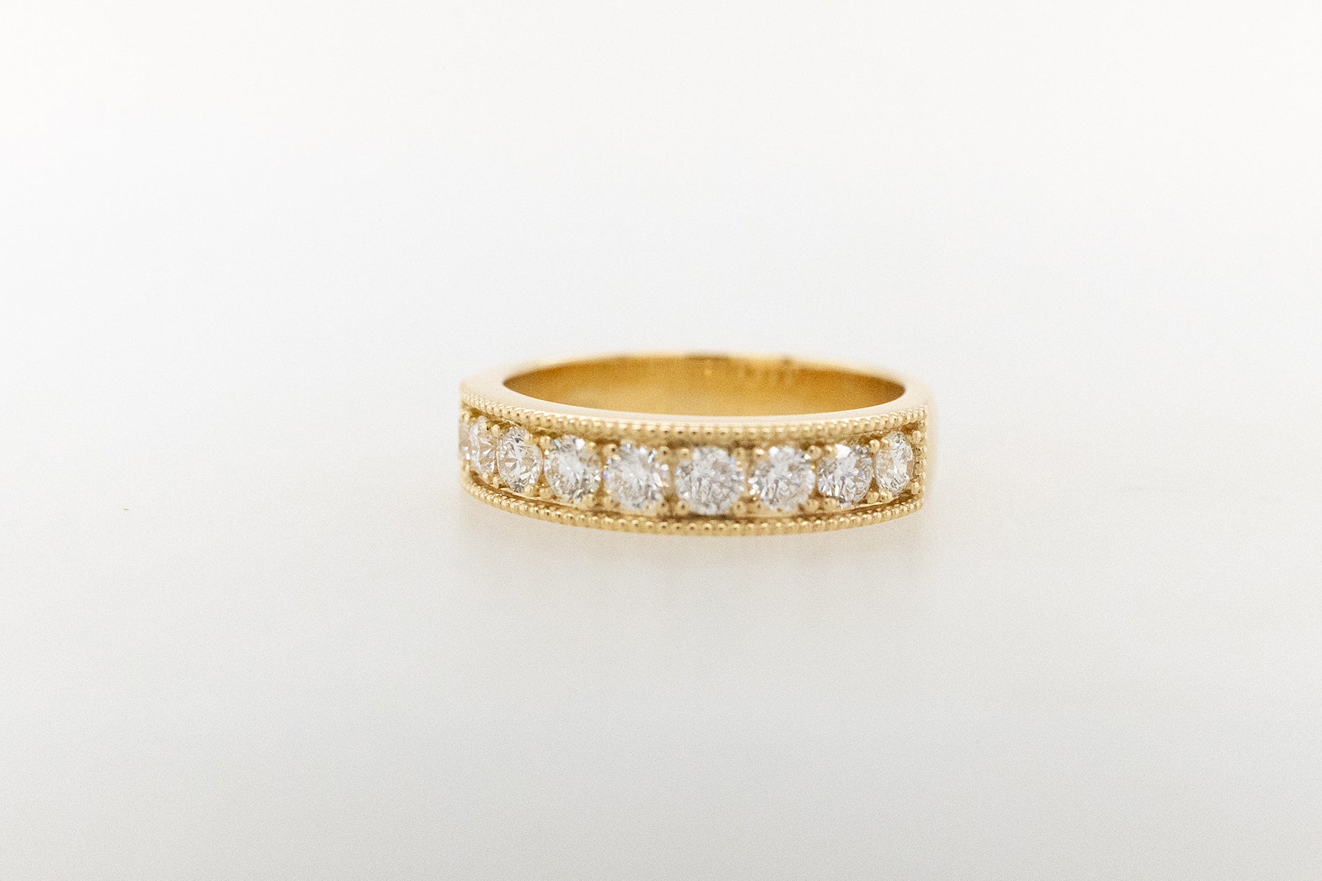 Wedding Ring Diamond Pave-Set