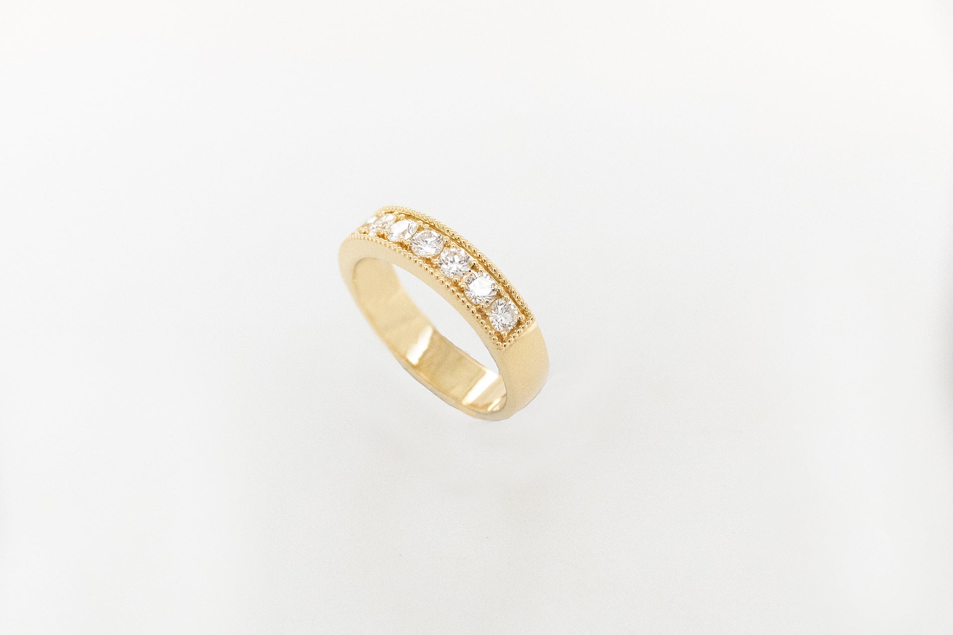 Wedding Ring Diamond Pave-Set