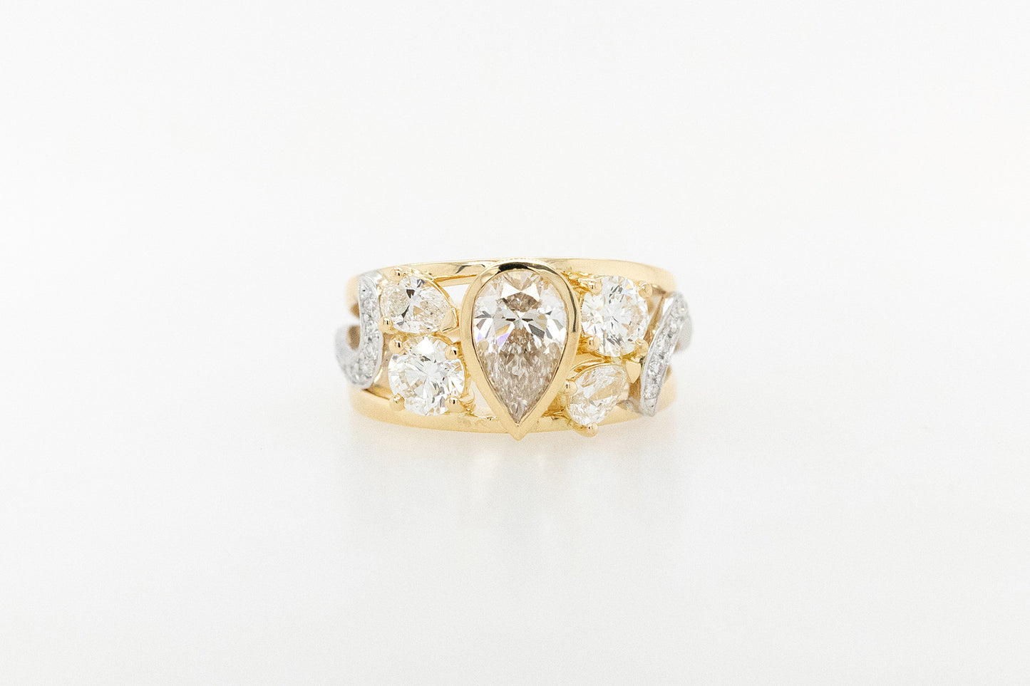 Natural Diamond Cluster Dress Ring