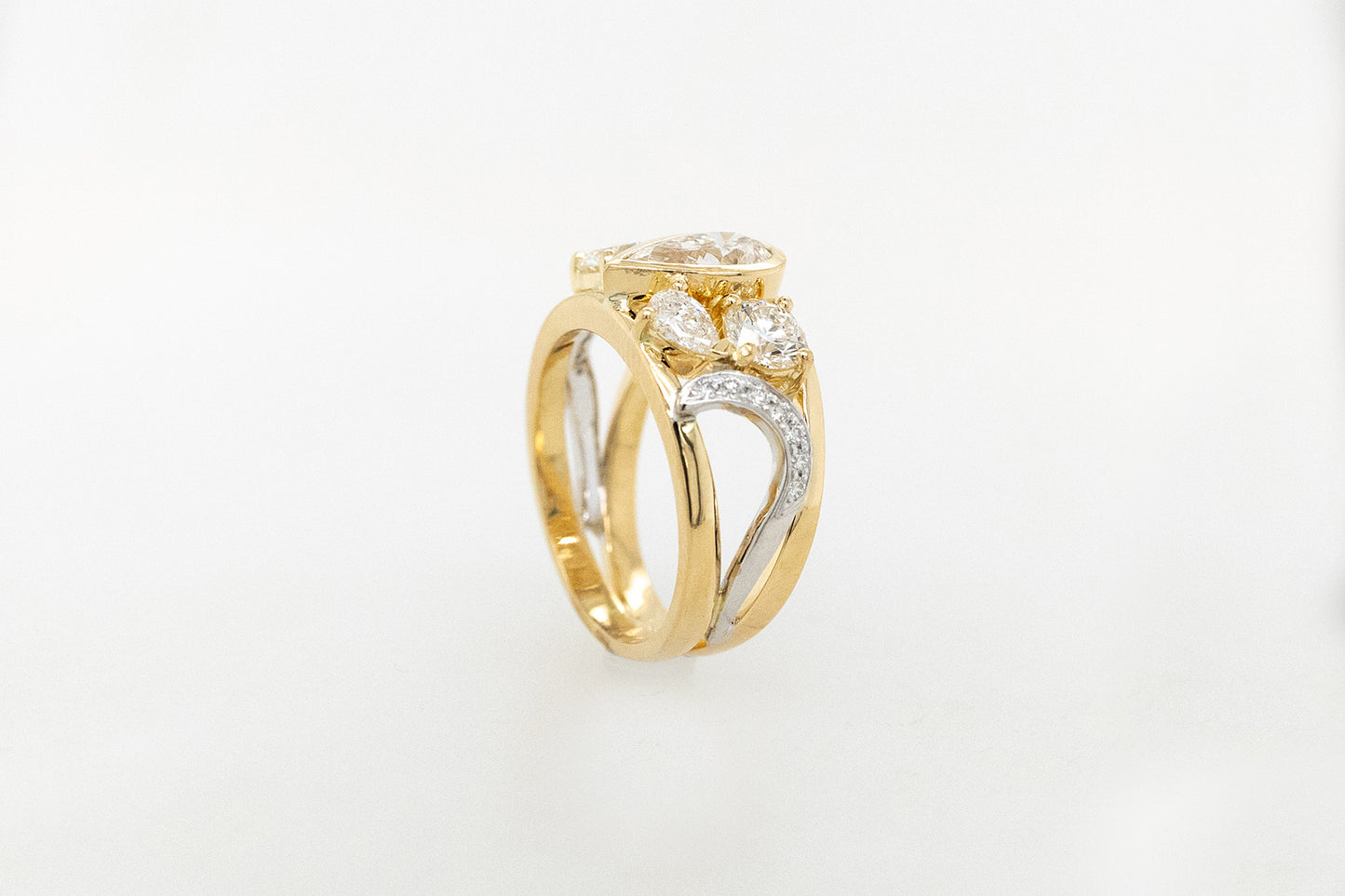 Natural Diamond Cluster Dress Ring
