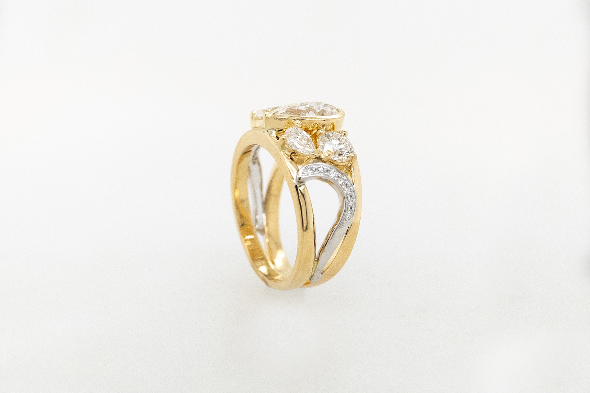 Natural Diamond Cluster Dress Ring