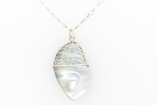 French Knitted Abrolhos Island Mabe Pearl Pendant 