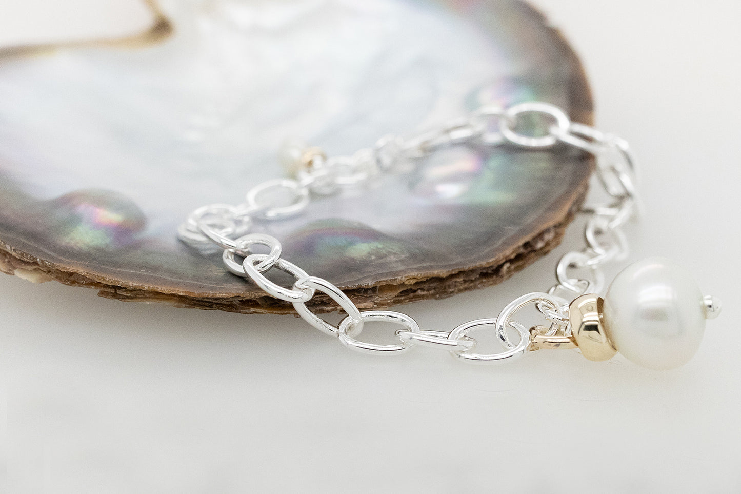 Two Tone  South Sea Pearl bracelet 