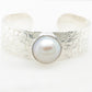 French Knitting Embossed Mabe Pearl Cuff