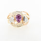 Pink Sapphire & Diamond Ring