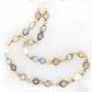French Knitted Multi Strand Pearl Necklace