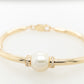 Pearl & Diamond Articulated Bangle