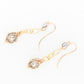 Knitted Two Tone Pearl Earrings