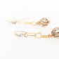 Knitted Two Tone Pearl Earrings