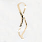 Beaten Finish Wavey Bangle 