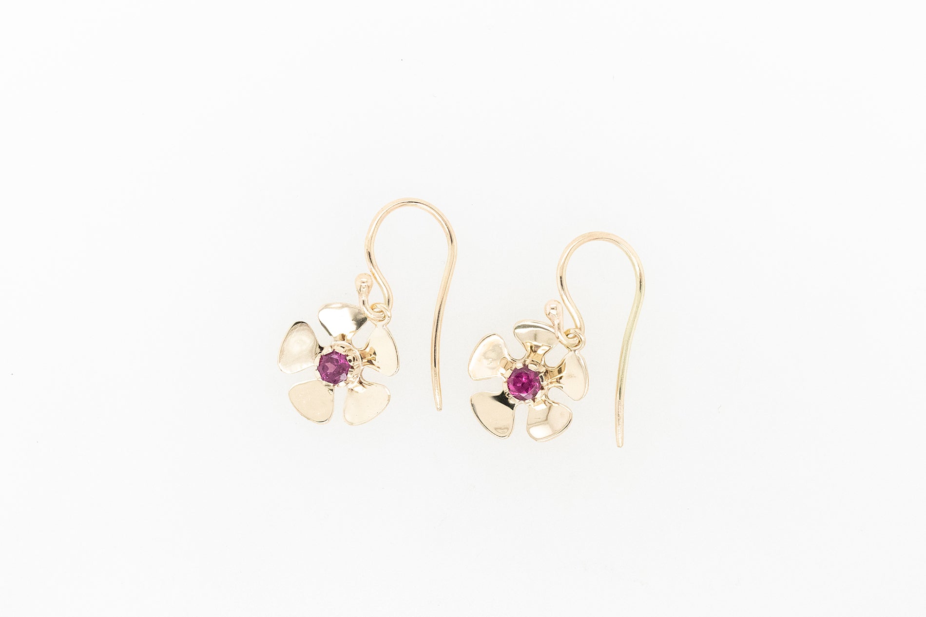 Geraldton Wax Garnet Earrings