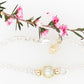 French Knitted Pearl & Turtle Bracelet