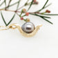 Wildflower Engraved Abrolhos Pearl Pendant