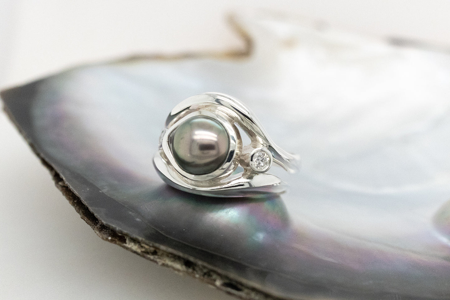 Pearl and Diamond Ring