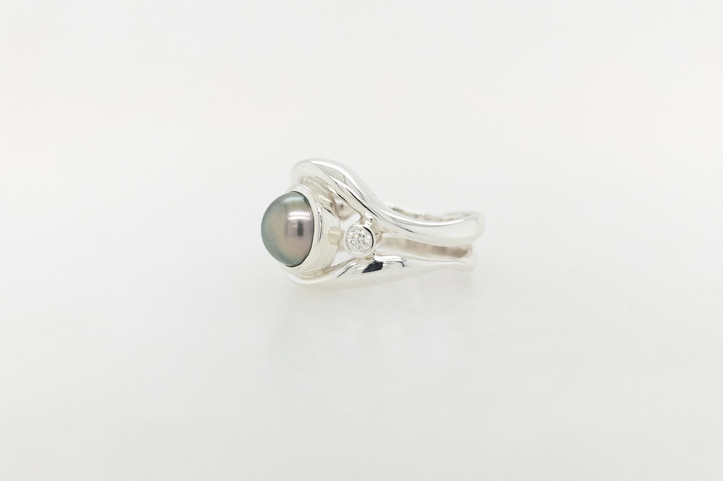Pearl and Diamond Ring