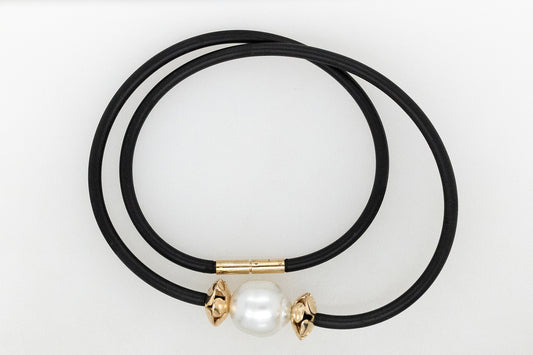 Geraldton Wax Cygnet Bay Pearl Neoprene Necklace
