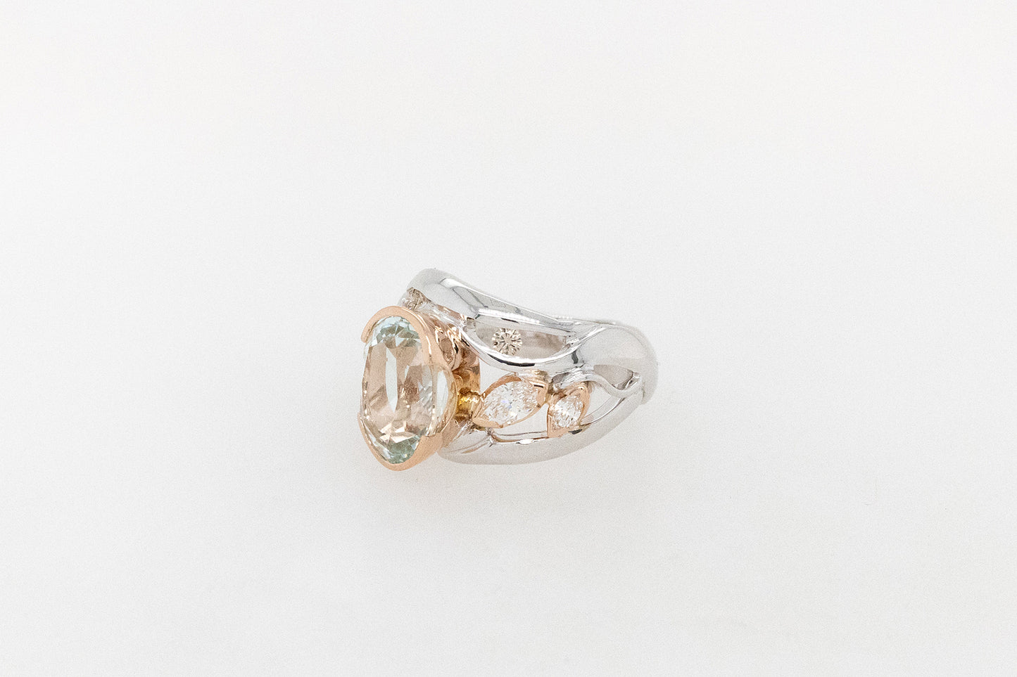 Aquamarine & Diamond Dress Ring