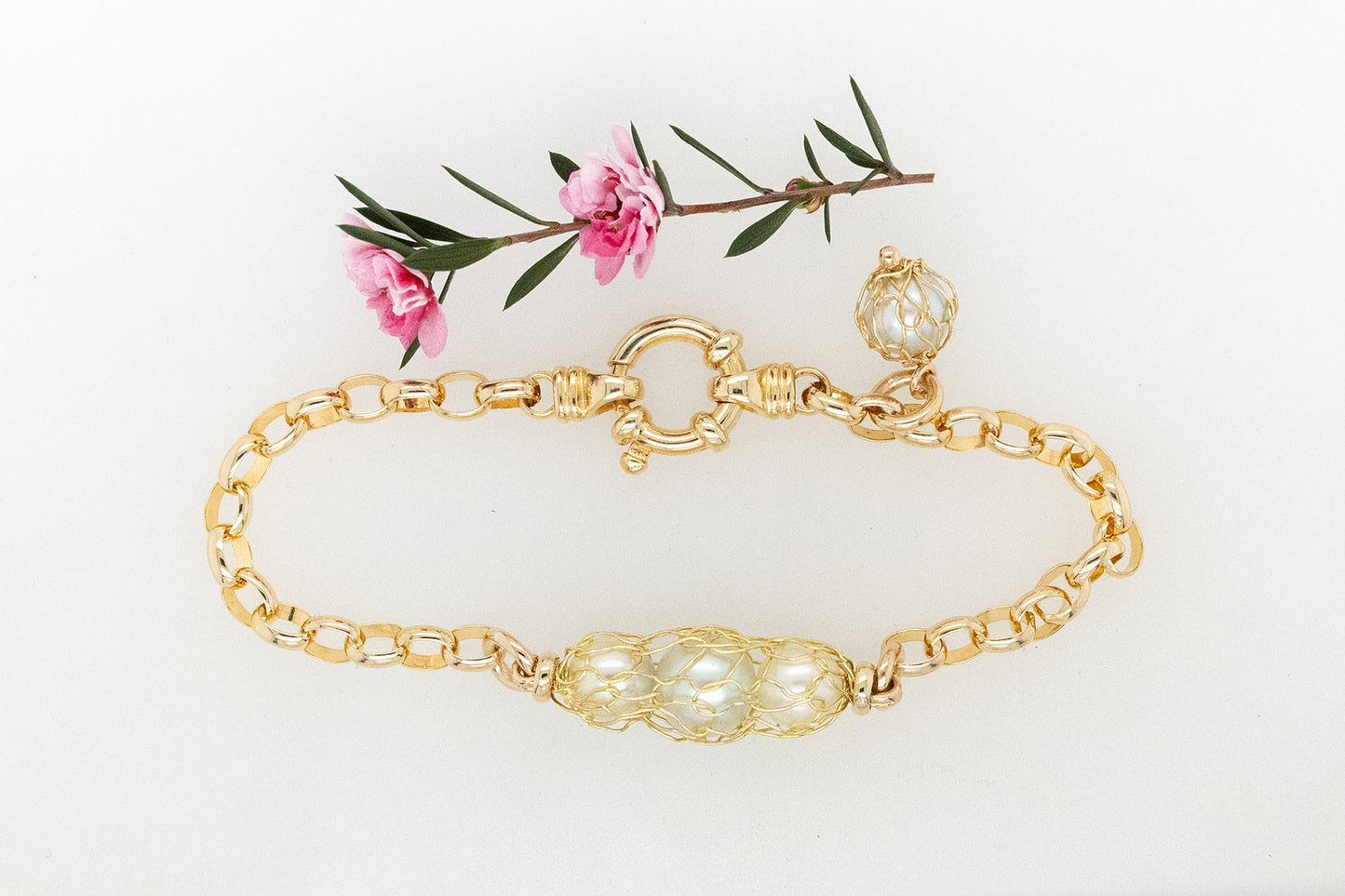 French Knitted Akoya Bracelet