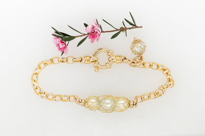 French Knitted Akoya Bracelet