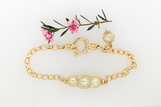 French Knitted Akoya Bracelet