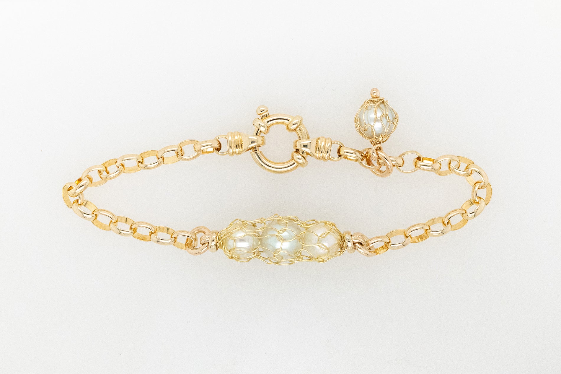 French Knitted Akoya Bracelet