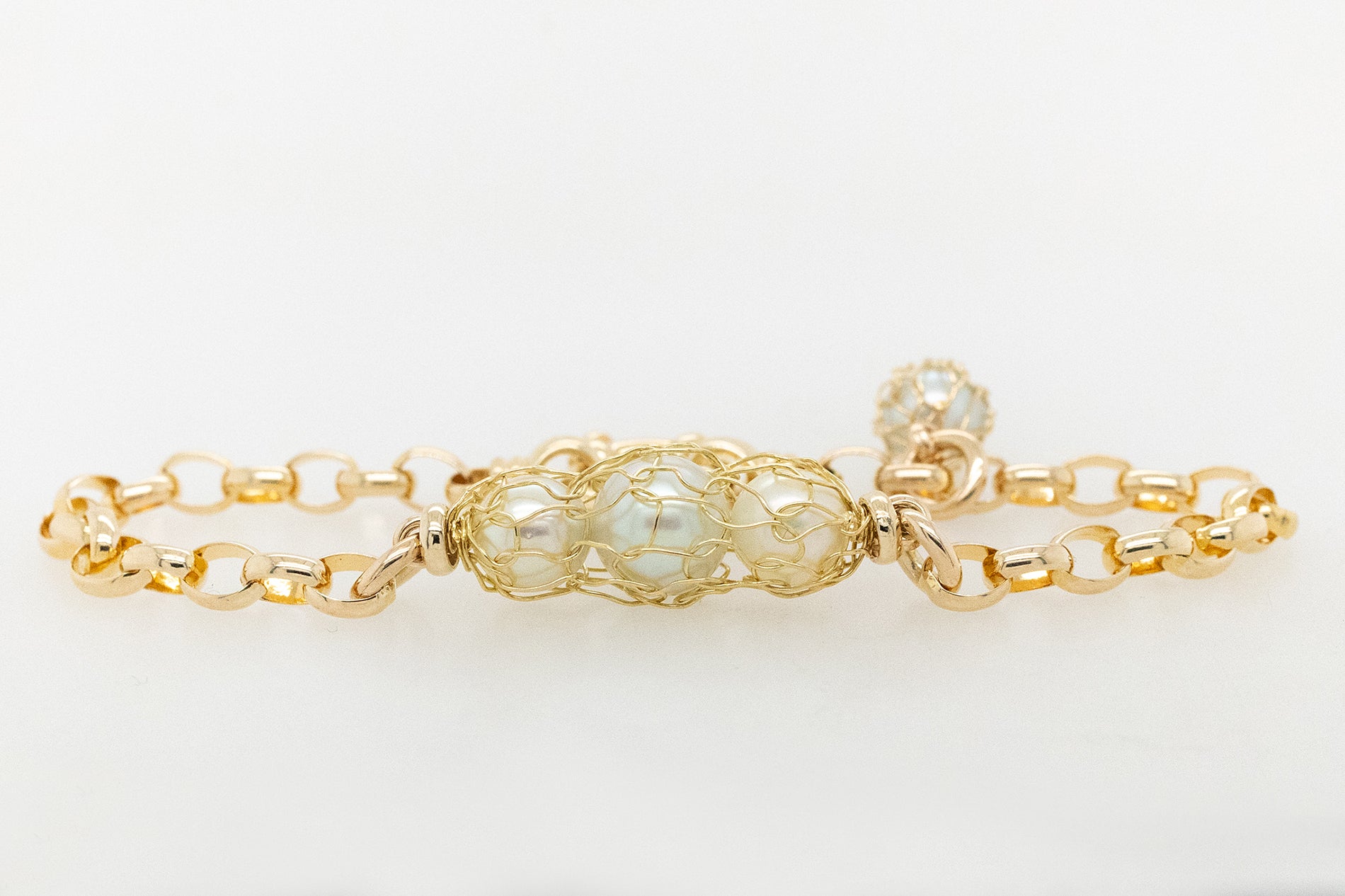 French Knitted Akoya Bracelet