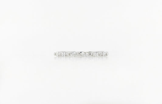 0.03ct Marquise Wedding Ring