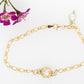 French Knitted Abrolhos Akoya Pearl Bracelet with Akoya Charm  