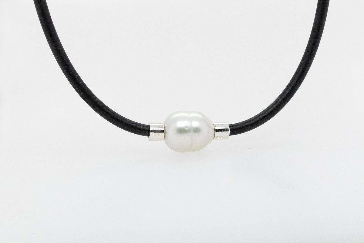 Cygnett Bay Baroque Pearl Neoprene Necklace