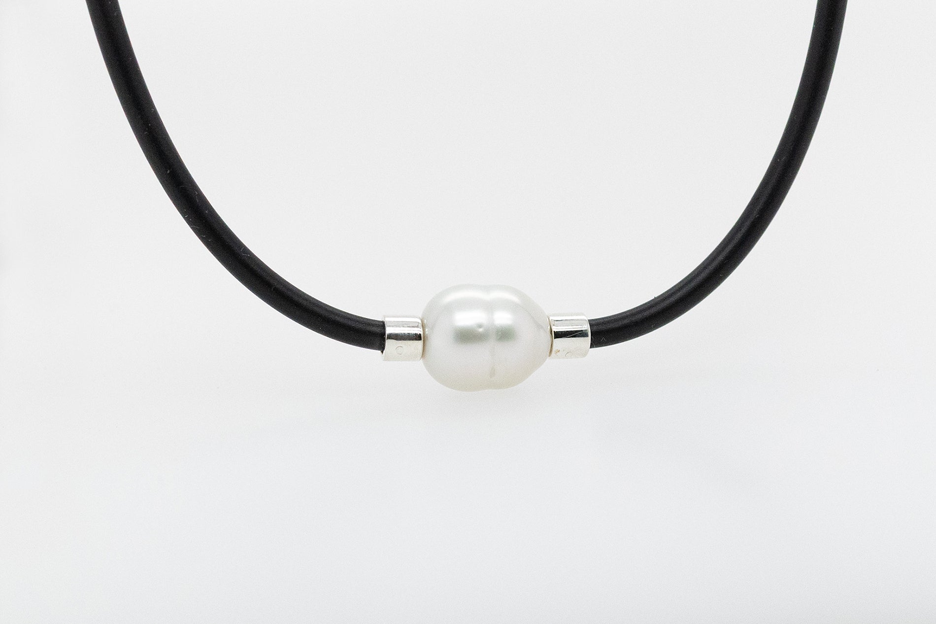 Cygnett Bay Baroque Pearl Neoprene Necklace