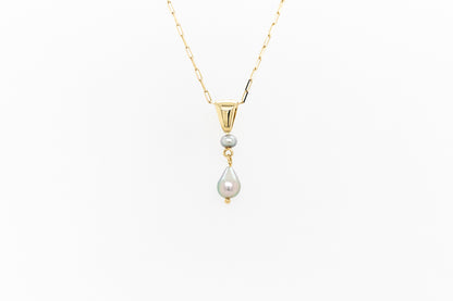 Abrolhos Islands Black Lipped Keshi Pearl Pendant 