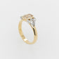 1.336ct Cushion Cut Kimberly Champange Diamond Engagement Ring
