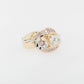 Argyle Pink and White Diamond Ring with Geraldton Flora Details
