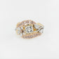Argyle Pink and White Diamond Ring with Geraldton Flora Details