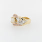 Argyle Pink and White Diamond Ring with Geraldton Flora Details