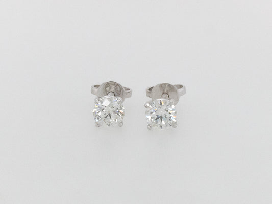 Large Diamond Stud Earrings