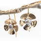 Geraldton Wax Embossed Keshi Earrings