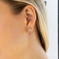 Half Pearl Stud Earrings