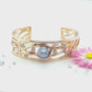 Pearl & Champagne Diamond Cuff