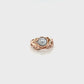 Pearl Vine Ring With Diamonds