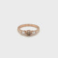 Champagne & Pear Diamond Ring