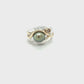Pearl & Champagne Diamond Ring 9-9.2mm Semi Round