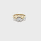 Wedding Ring Molten Diamond Fitted