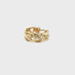 White, Champagne and Pink Diamond Vine Ring